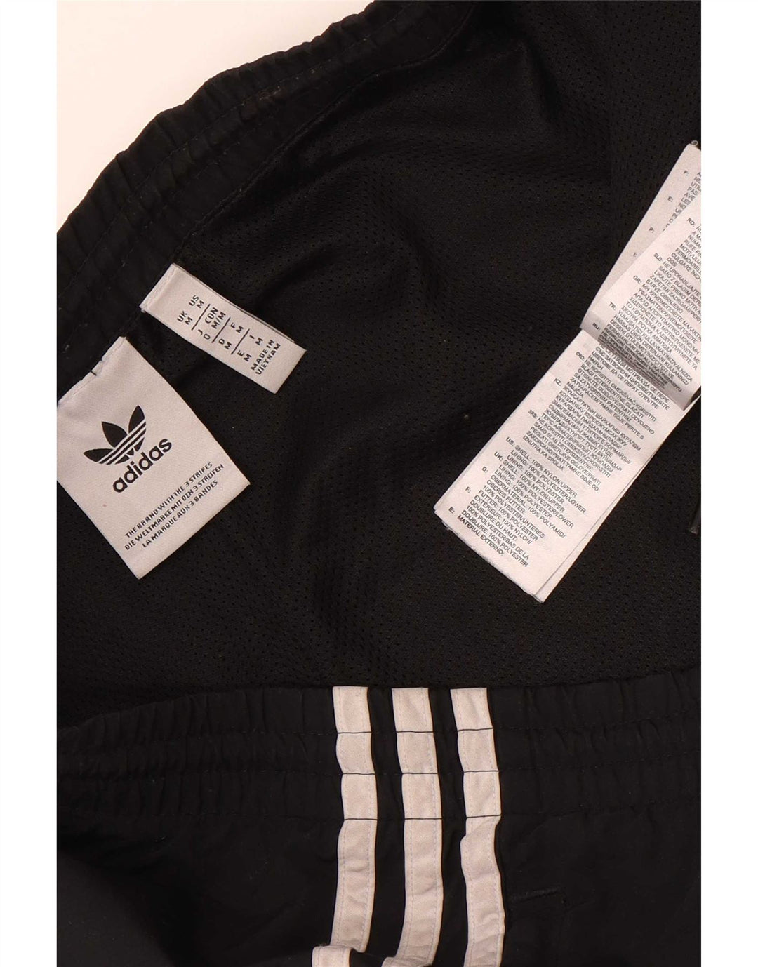 Adidas Herren-Trainingshose, Jogginghose, Mittelschwarz, Farbblock-Polyester