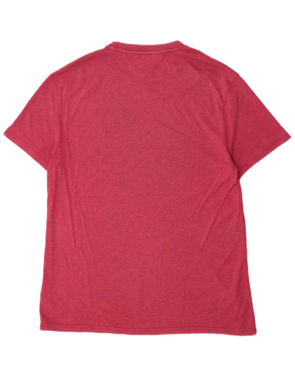Tommy Hilfiger Herren T-Shirt Top XL Rot Baumwolle