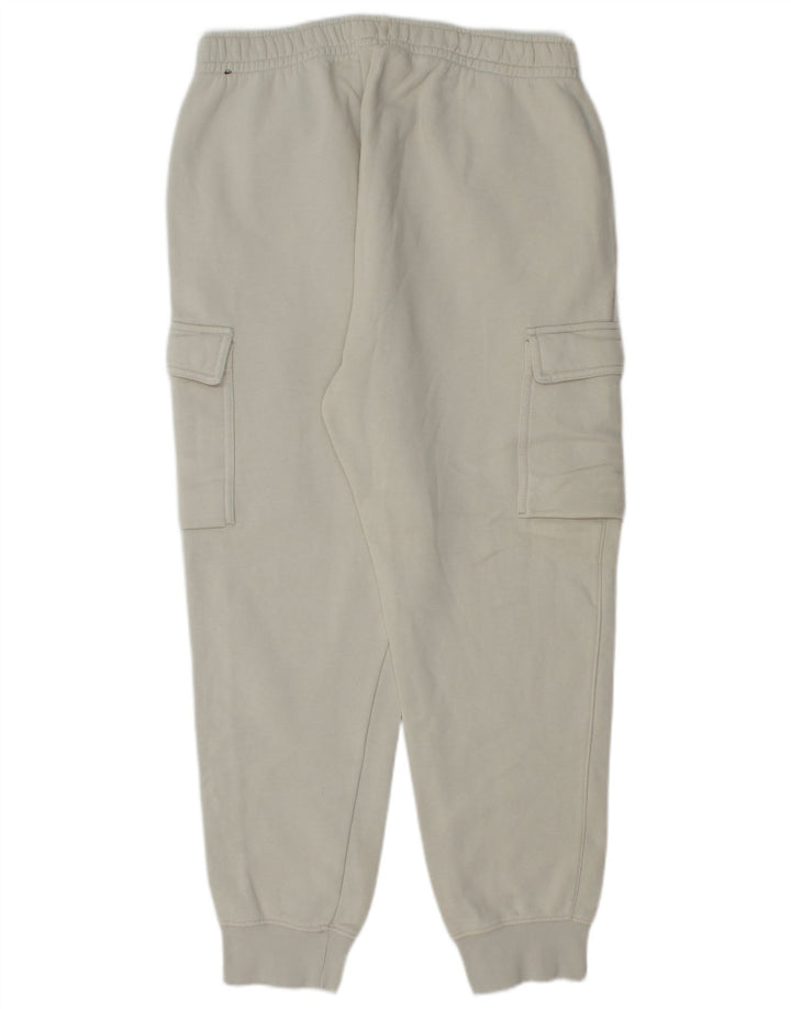 Nike Mens Standard Fit Tracksuit Trousers Joggers Medium White Cotton