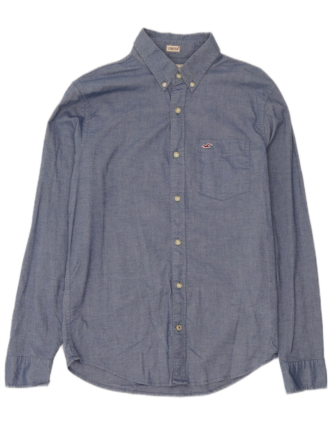 Hollister Mens Shirt Small Blue Cotton