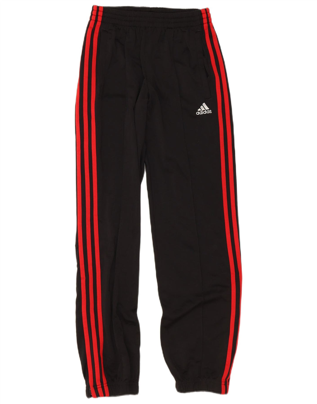 Adidas Boys Tracksuit Trousers Joggers 13-14 Years Black Polyester