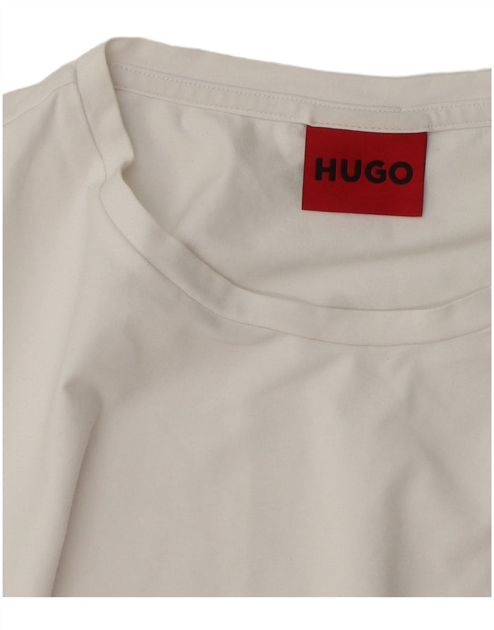 Hugo Boss Mens T-Shirt Top XL White