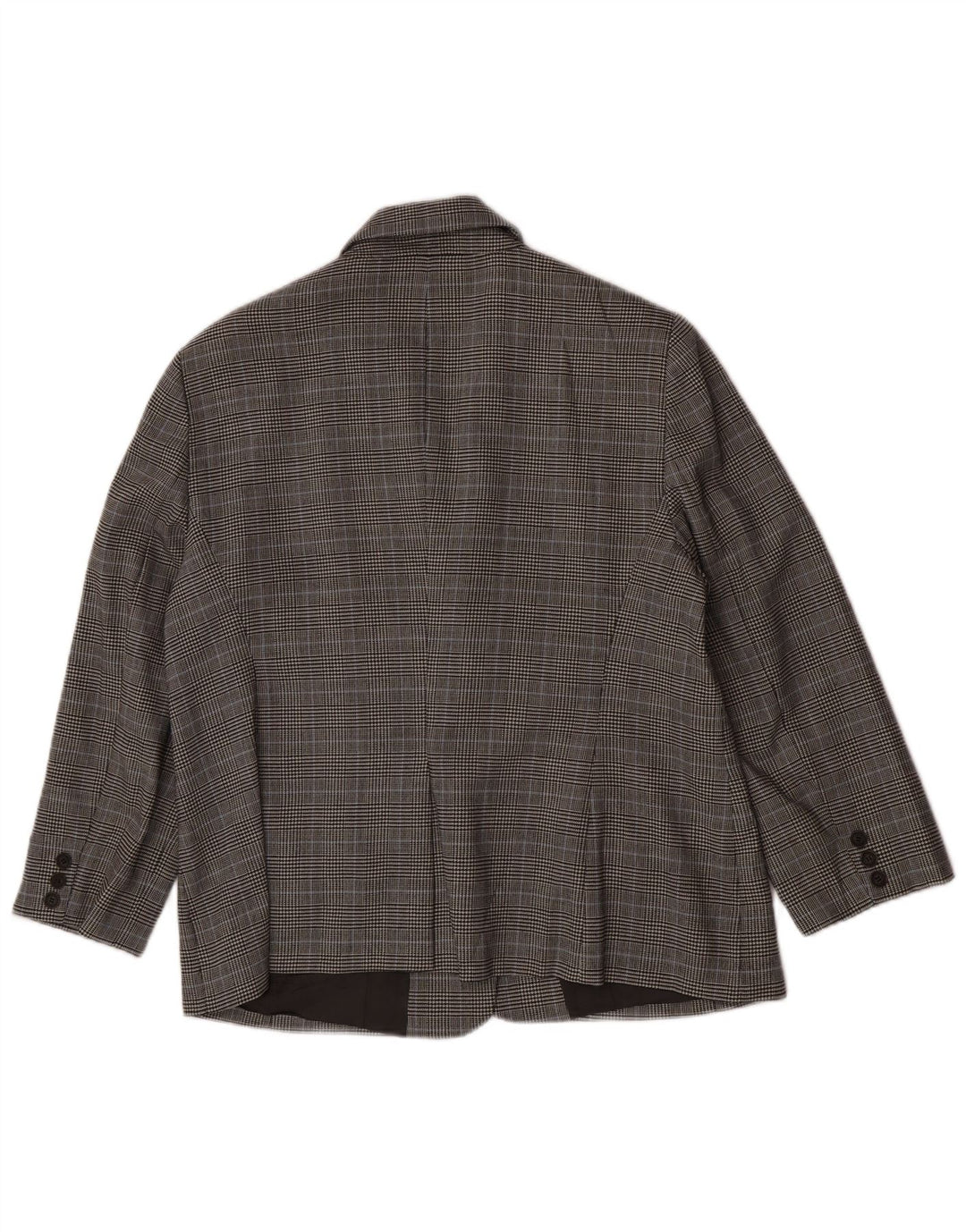Luisa Spagnoli Giacca Blazer a 3 Bottoni Donna IT 50 XL Lana a quadri Grigi