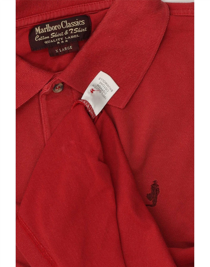 Marlboro Classics Mens Polo Shirt XL Red Cotton