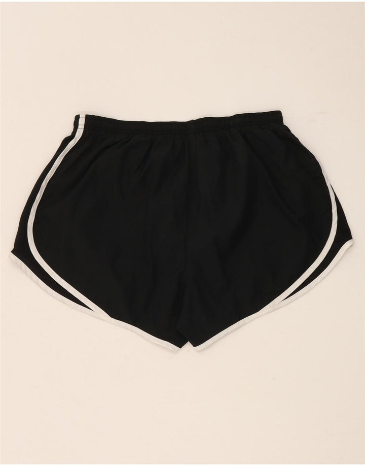 Nike Dame Dri Fit Sport Shorts UK 14 Large Black Polyester