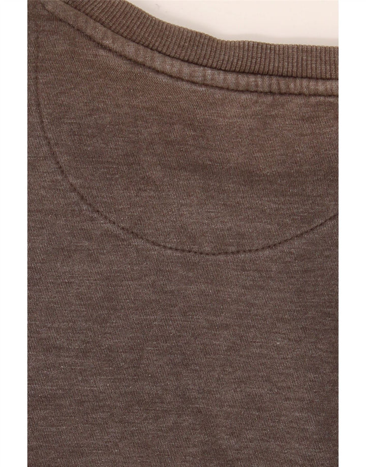 Ellesse Herre Grafisk Sweatshirt Jumper Medium Grå Bomuld
