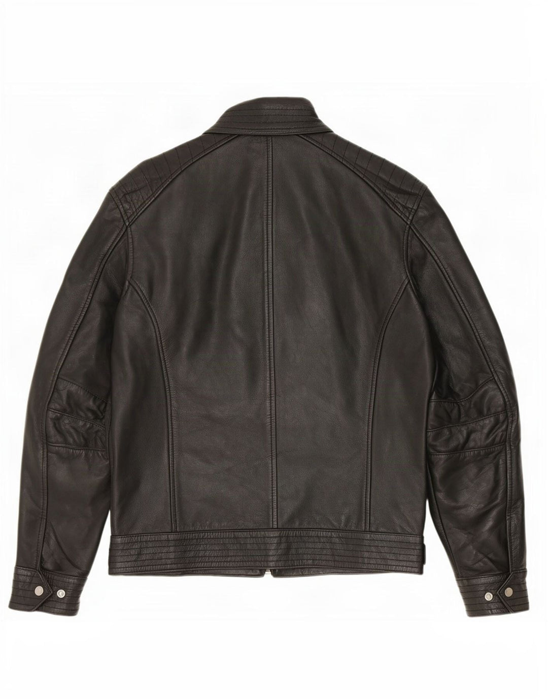 Vintage Womens Leather Jacket UK 14 Medium Black