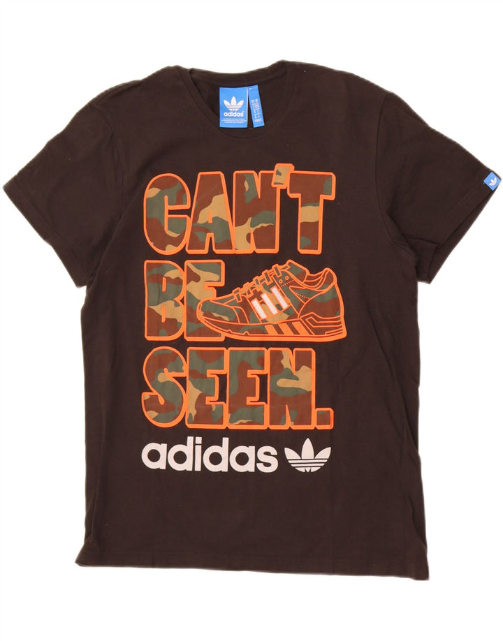 Adidas - Camiseta gráfica para hombre, talla mediana, color negro