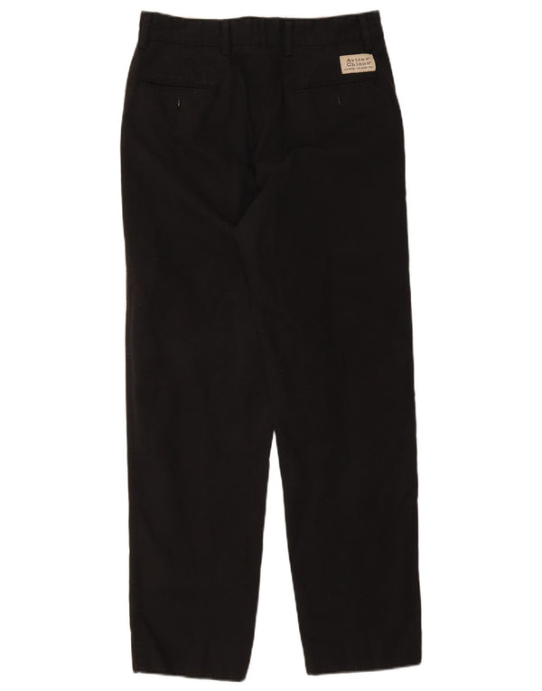 Pantaloni chino dritti da uomo Avirex W30 L30 cotone nero