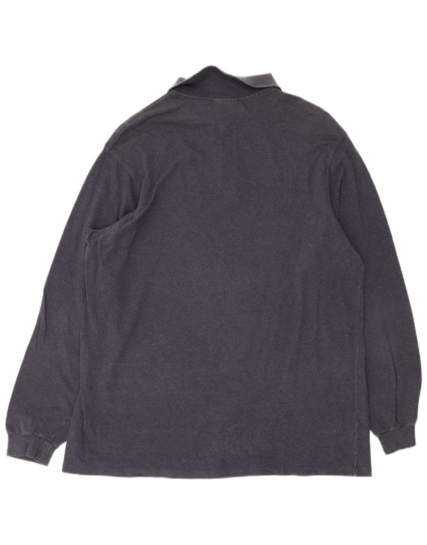 Lacoste Langærmet Polo Shirt til mænd Størrelse 8 3XL Marineblå Bomuld
