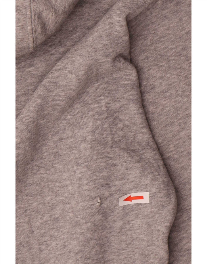 Adidas Mens Graphic Hoodie Jumper Medium Grey Cotton