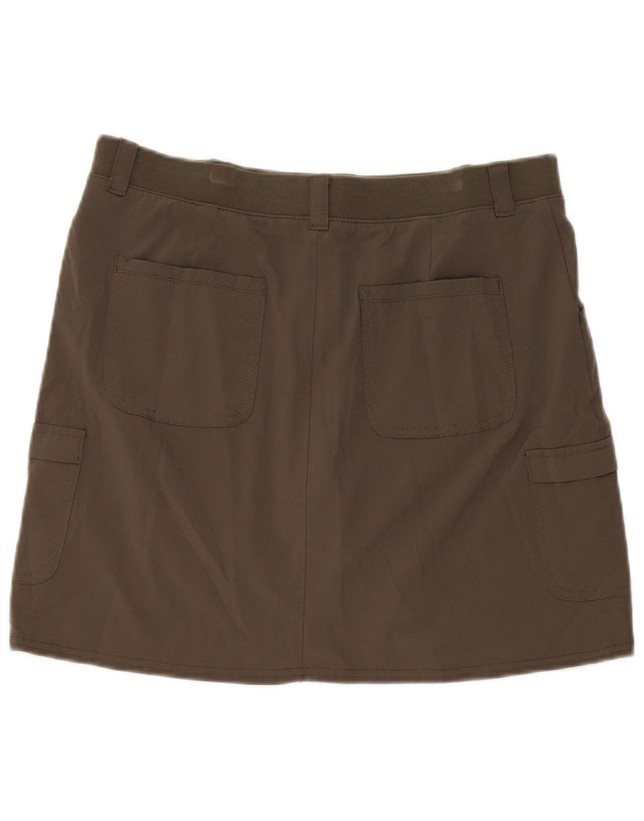 Lee Jupe-short coupe décontractée pour femme US 10 Large Kaki Polyester