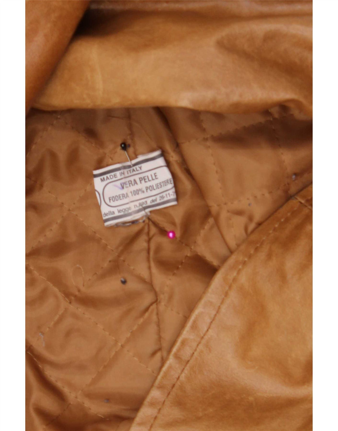 Scout Cappotto in pelle doppio petto da donna UK 14 Beige medio