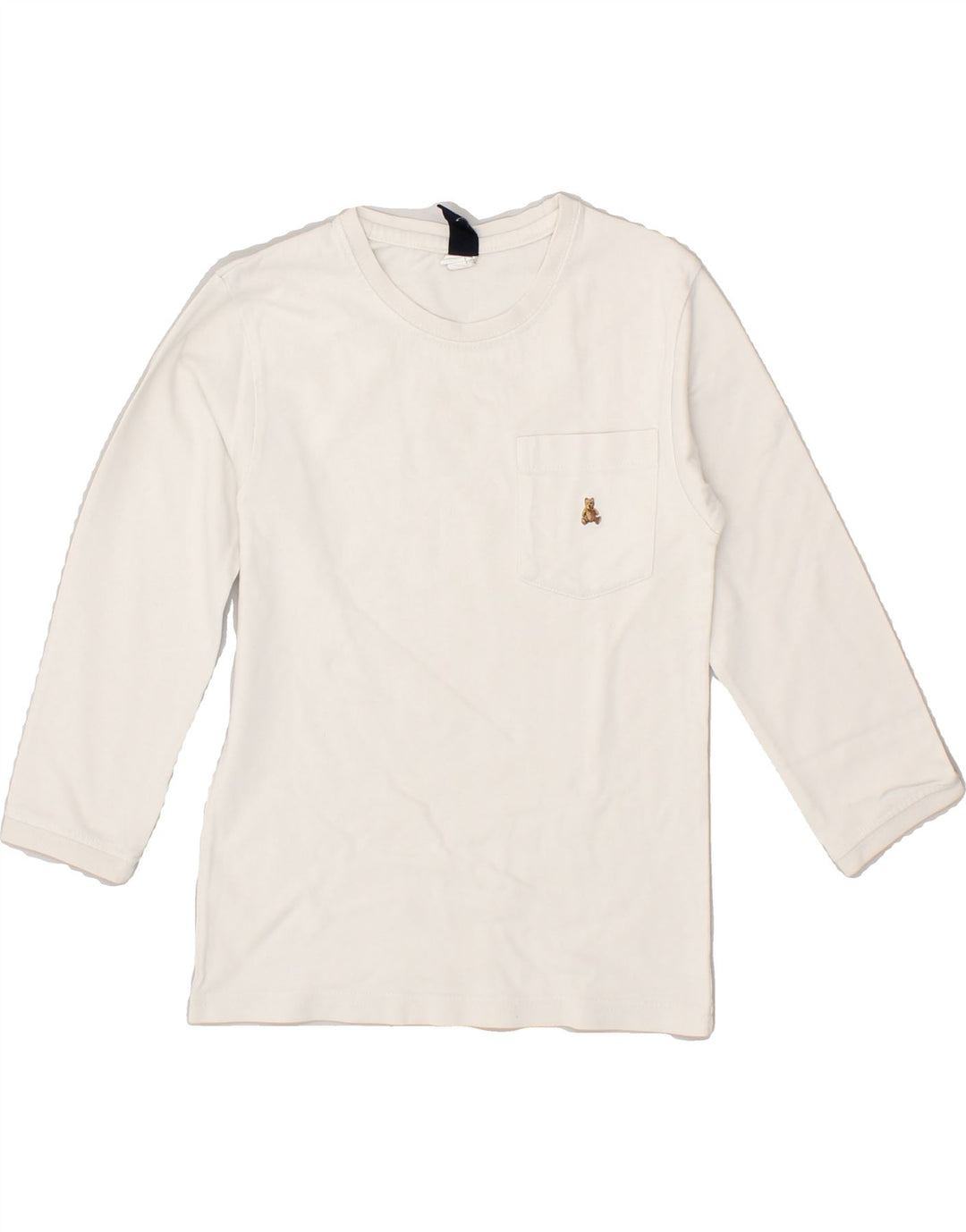 GAP Girls Top 3/4 Sleeve 3-4 Years White Cotton | Vintage Gap | Thrift | Second-Hand Gap | Used Clothing | Messina Hembry 