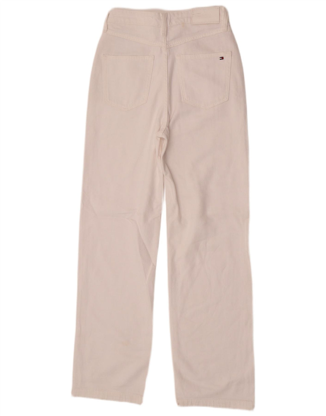 Tommy Hilfiger Womens Straight Jeans W27 L30 White Cotton