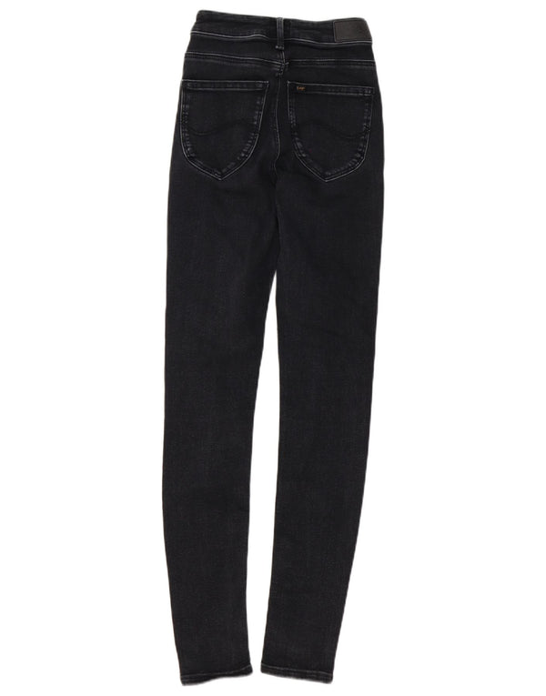 Lee Womens Forever fit Skinny Jeans W26 L33 Black Cotton
