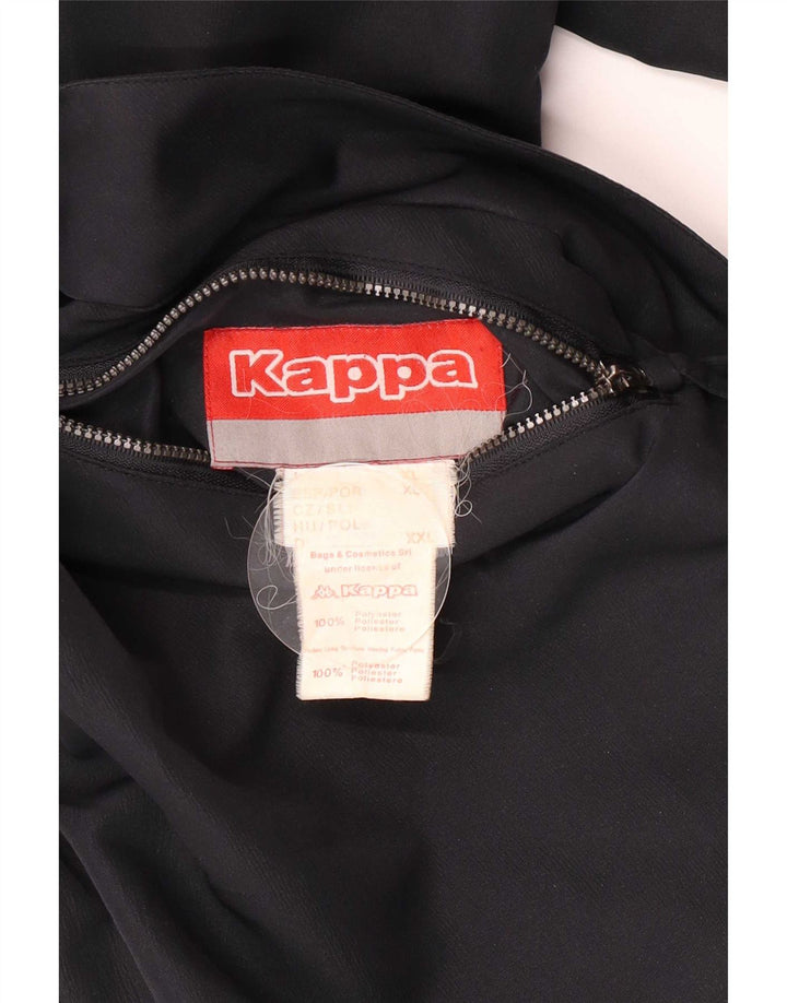 Jaqueta reversível masculina Kappa UK 42 XL poliéster preto