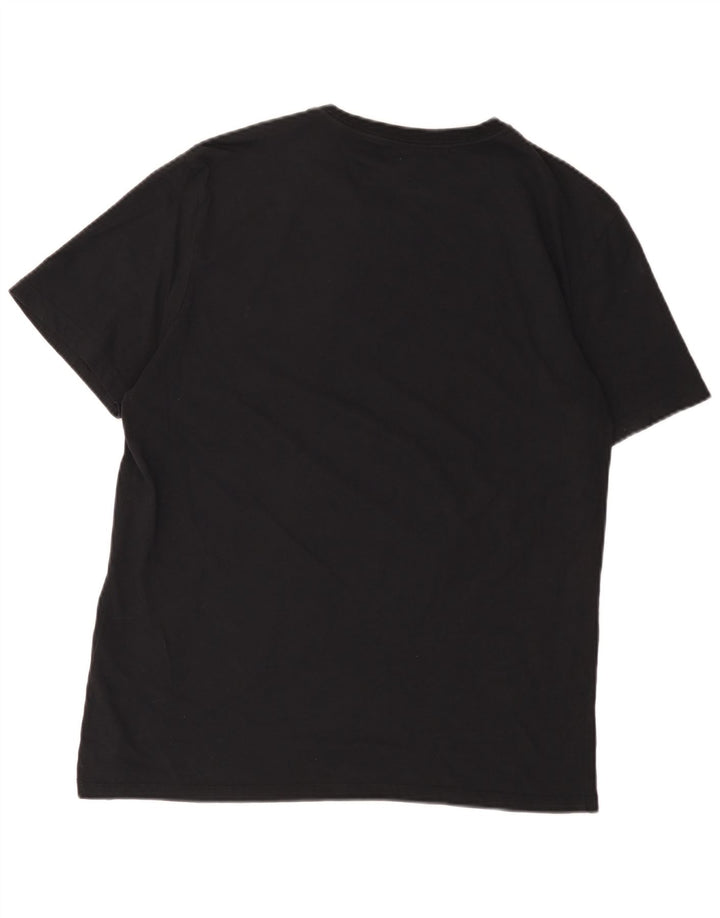Calvin Klein Mens Graphic T-Shirt Top Medium Black Cotton