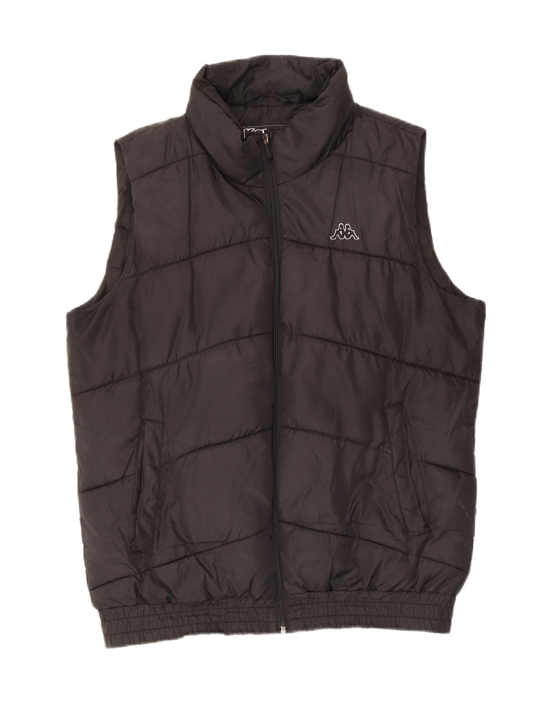 Kappa Gilet rembourré pour femme UK 18 XL Noir Polyester