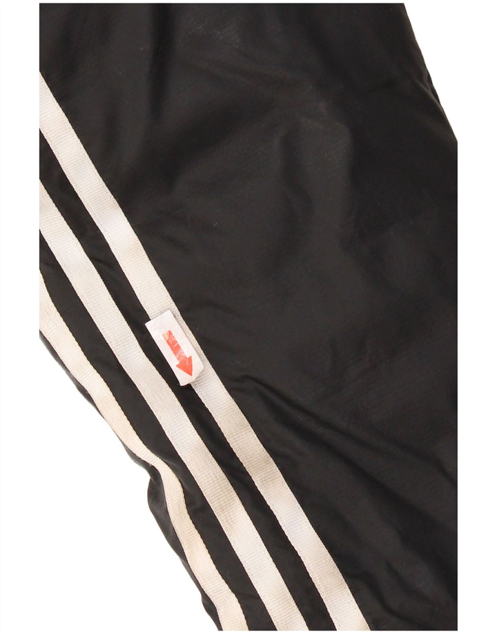 Adidas Womens Hooded Padded Jacket UK 8 Small Black Nylon