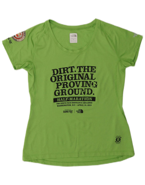 The North Face Camiseta gráfica para mujer Top UK 10 Small Green