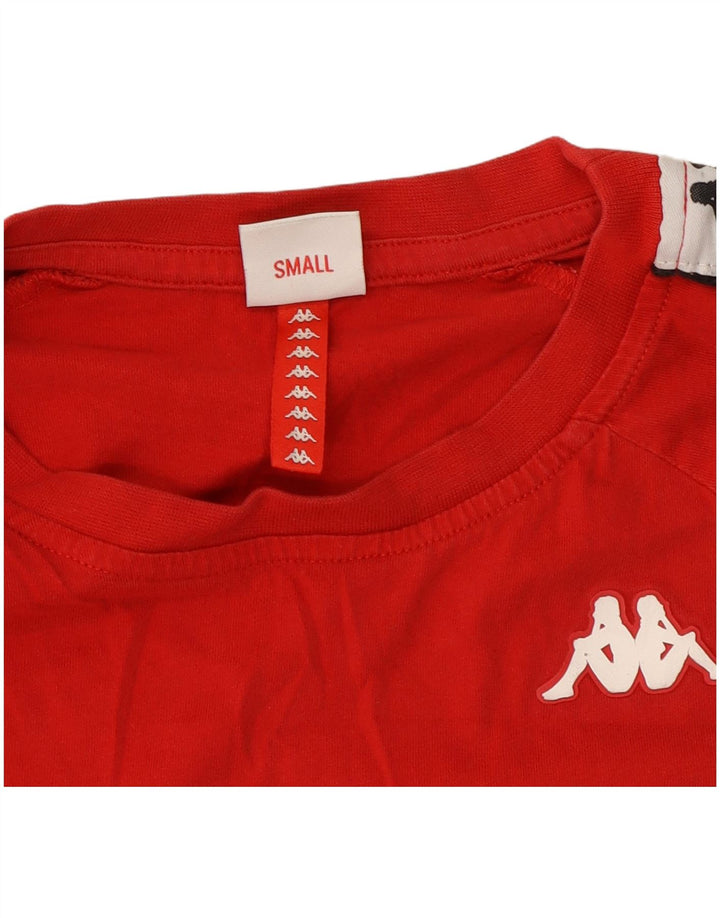 T-shirt grafica da uomo Kappa Top Small rosso color block