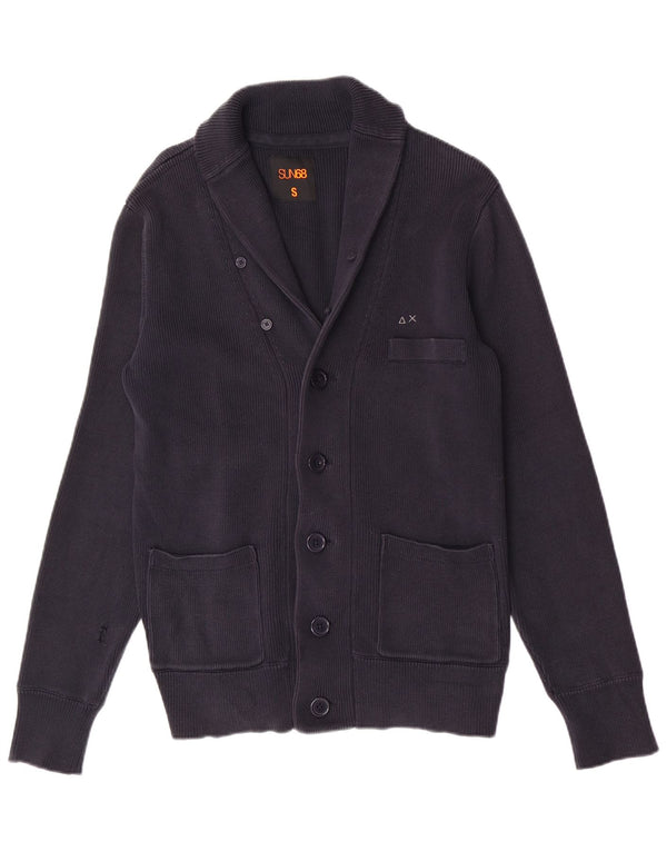 Ανδρικό πουλόβερ ζακέτα Sun68 Small Navy Blue Βαμβακερό