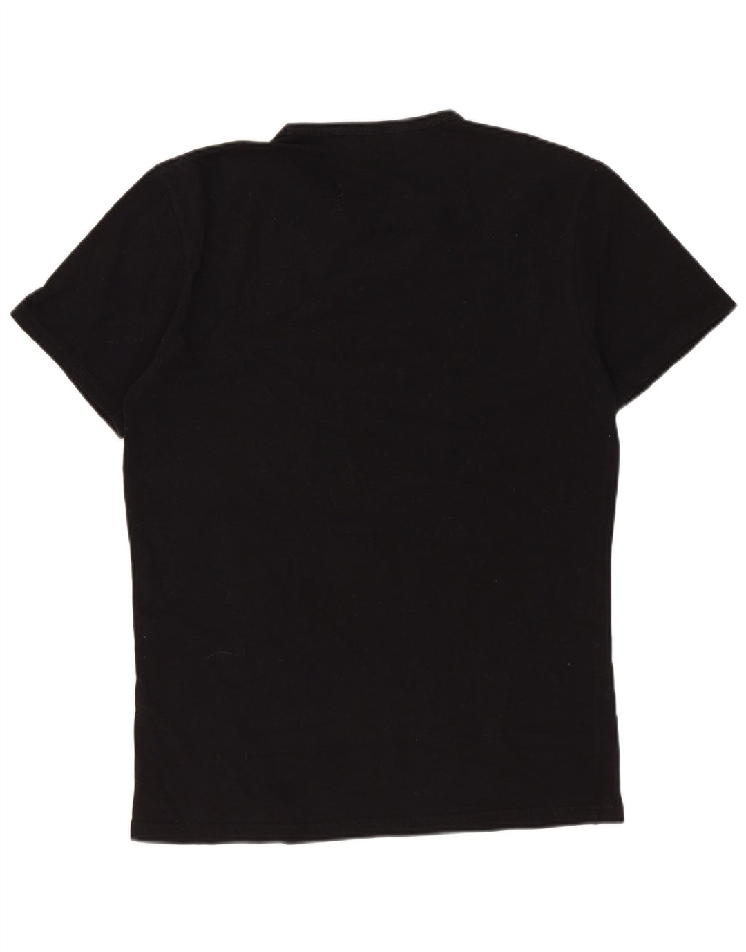 Kappa Womens T-Shirt Top UK 12 Medium Black Cotton