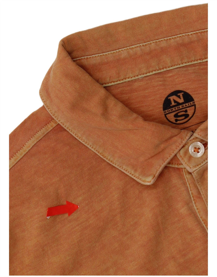 Polo North Sails da uomo vestibilità regolare piccola in cotone arancione