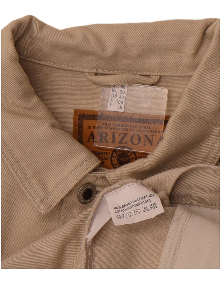 ARIZONA Denimjakke til mænd UK 40 Stor Beige Bomuld