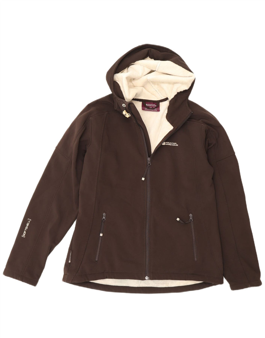 Mountain Warehouse Womens Hooded Windbreaker Jacket UK 14 Large Brown