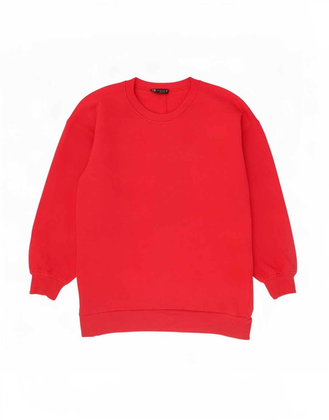 Женский свитер оверсайз Zara UK 10, маленький красный хлопковый джемпер