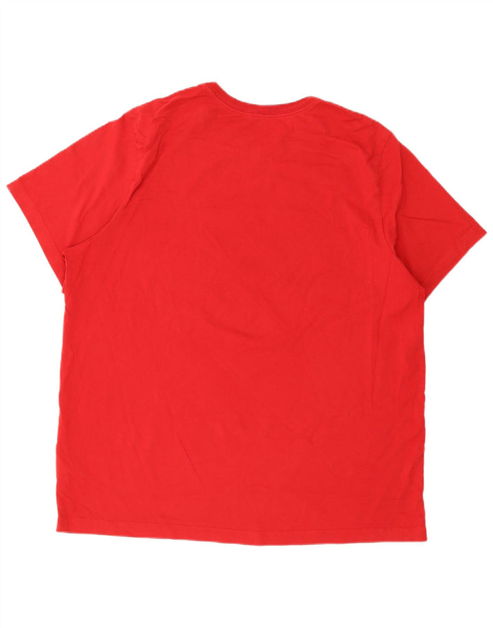 Jordan Mens Graphic T-Shirt Top 2XL Red Cotton