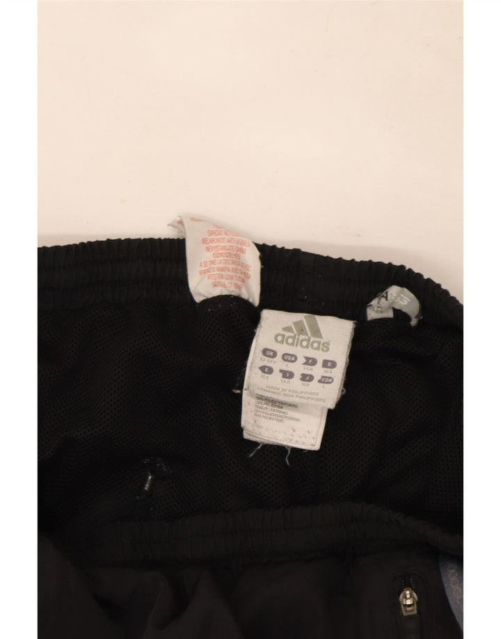 Adidas Boys Tracksuit Trousers 13-14 Years Black Colourblock Polyester