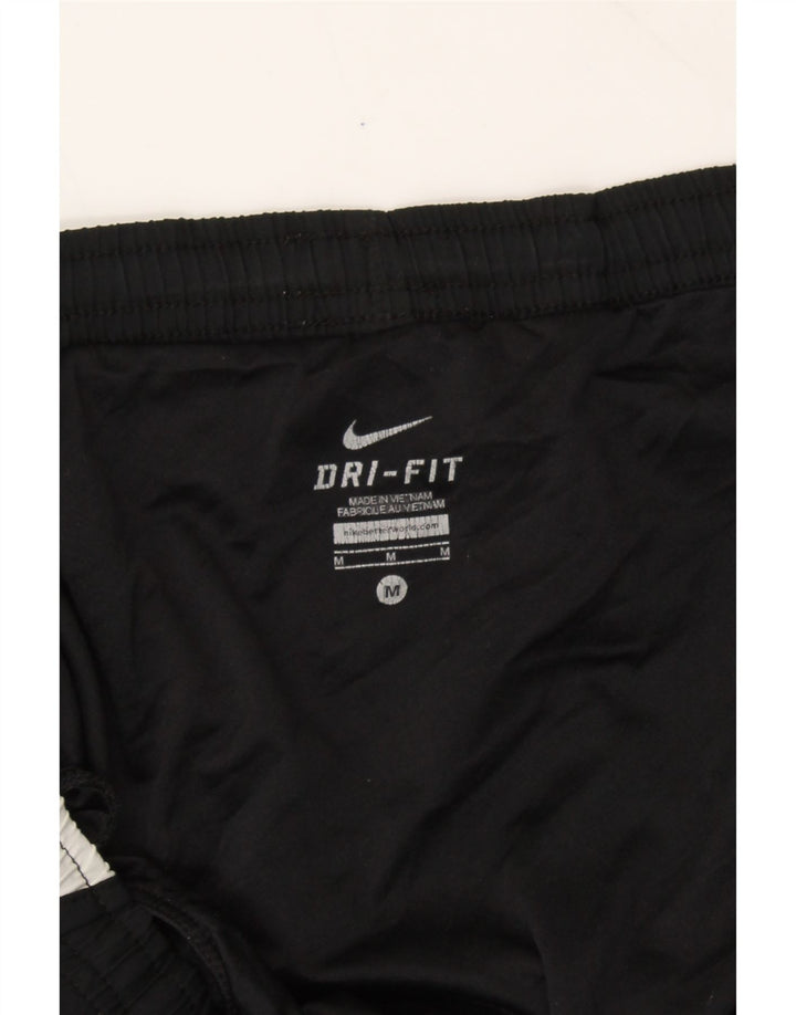NIKE Womens Dri Fit Sport Shorts UK 14 Medium Black Colourblock Polyester Vintage Nike and Second-Hand Nike from Messina Hembry 