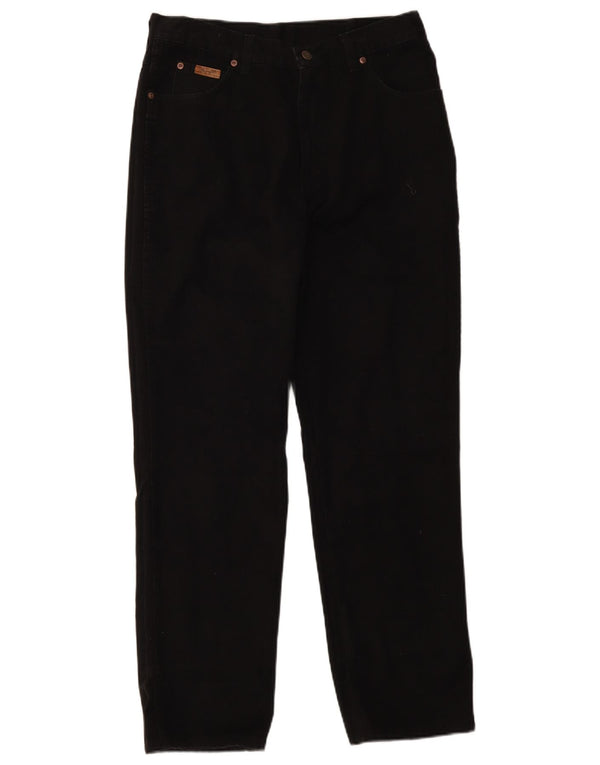Wrangler Mens Ohio Straight Casual Hose W34 L32 Schwarze Baumwolle