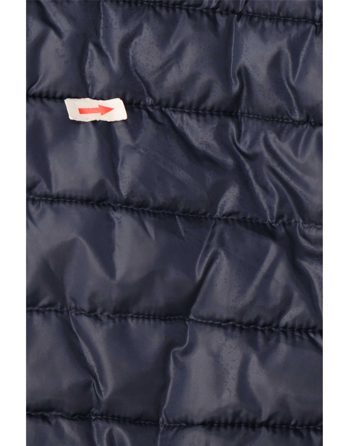 Lotto Chaqueta acolchada con capucha para hombre UK 36 Small Poliéster azul marino