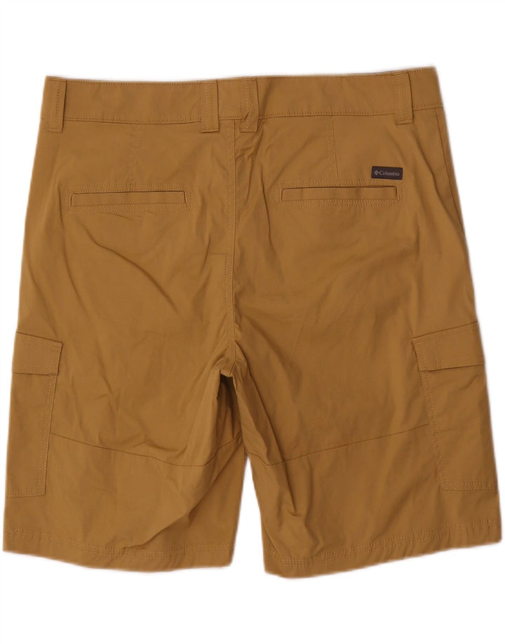 Columbia Mens Active Cargo Shorts W34 Large Brown Cotton