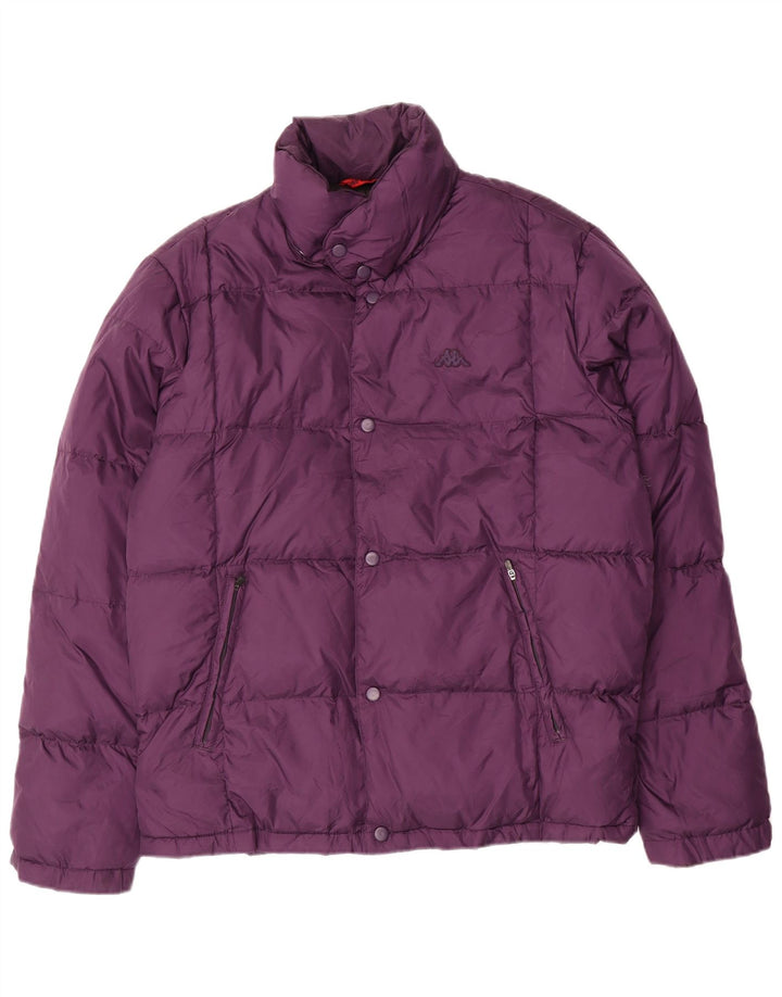 Kappa Mens Padded Jacket UK 38 Large Purple Nylon