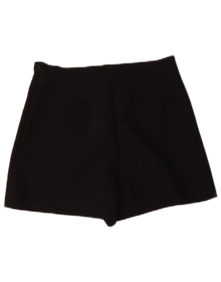 Zara Womens Casual Shorts Small W26 Black Polyester