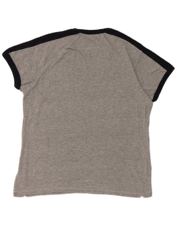 French Connection T-Shirt à Manches Courtes Homme XL Gris Colorblock Coton