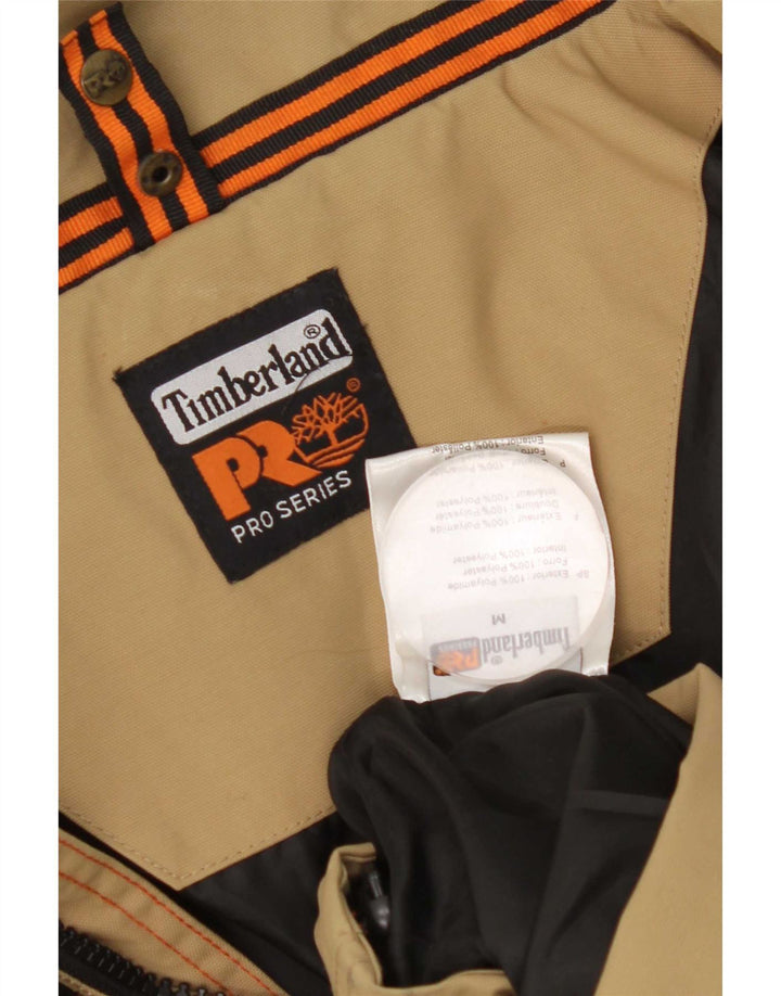 Timberland Herre Hooded Utility Jacket UK 38 Medium Beige Nylon