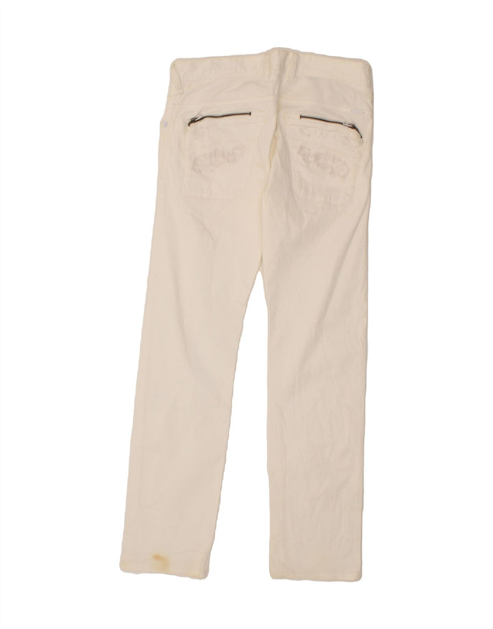 DIESEL Womens Slim Casual Trousers W30 L30 White Cotton Vintage Diesel and Second-Hand Diesel from Messina Hembry 