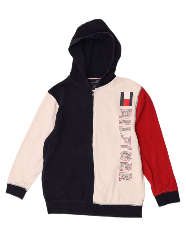 Tommy Hilfiger Boys Zip Hoodie πουλόβερ 15-16 ετών XL πολύχρωμο
