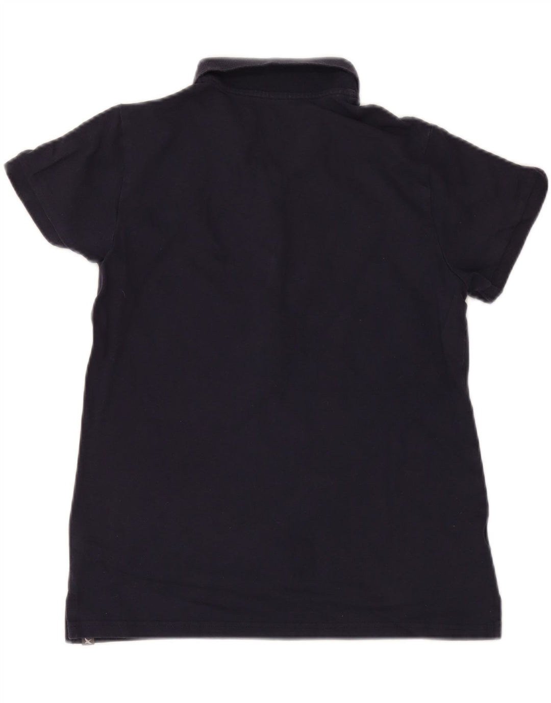 EDDIE BAUER Womens Polo Shirt UK 12 Medium Navy Blue Cotton Vintage Eddie Bauer and Second-Hand Eddie Bauer from Messina Hembry 