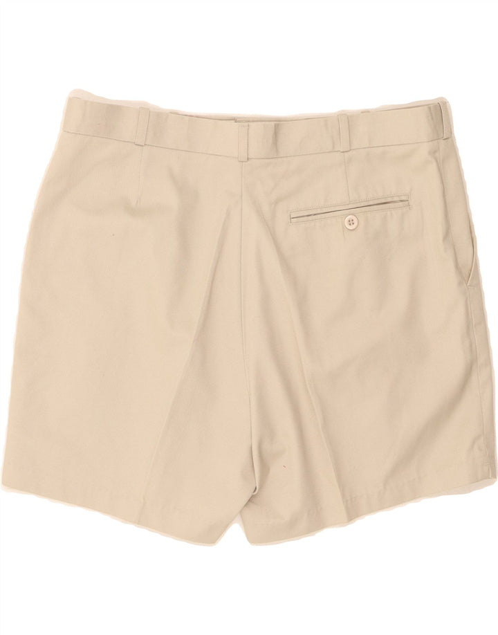 VINTAGE Mens Pegged Chino Shorts IT 52 XL W34 Beige Polyester Vintage Vintage and Second-Hand Vintage from Messina Hembry 