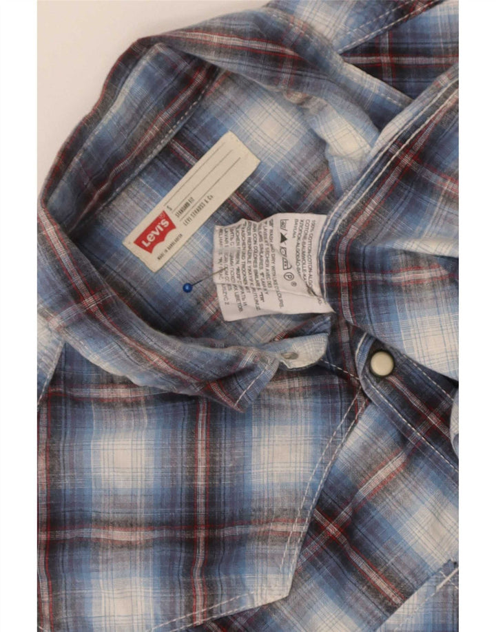 Levi's Chemise Coupe Standard Homme Bleu Petit Carreaux Coton