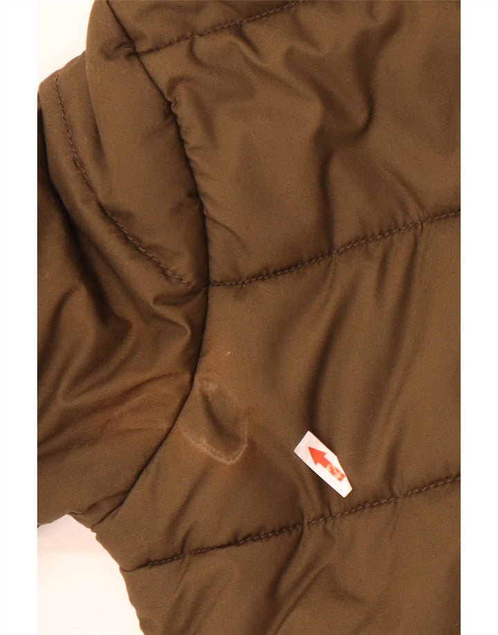Superdry Veste matelassée à capuche pour hommes UK 38 Medium Kaki Polyester