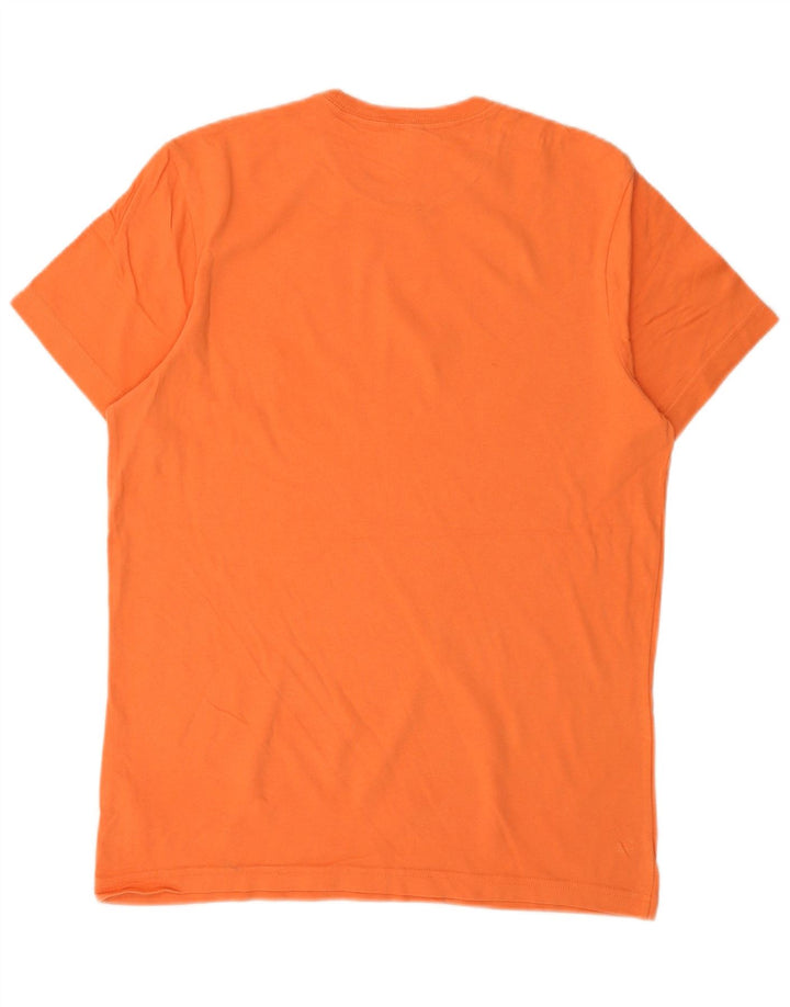 JACK WILLS Mens Classic Fit T-Shirt Top Medium Orange Cotton
