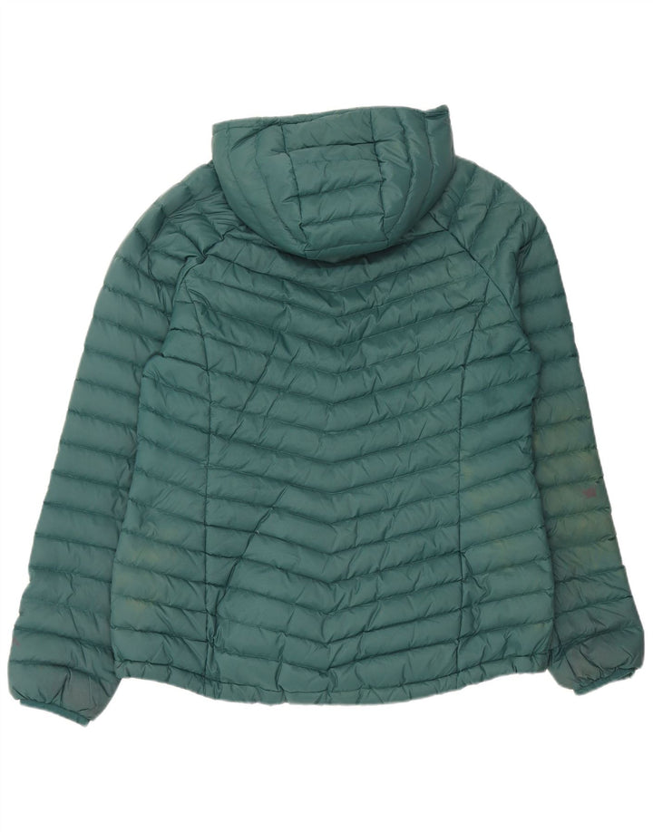 Mountain Warehouse Womens Hooded Padded Jacket UK 14 Medium Green Nylon